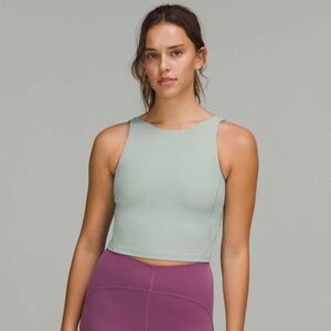 Lululemon Align High Neck Tank Top in Silver Blue Size 8